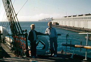 Rob And Tom On Sailing Ship