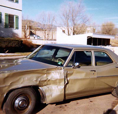 Louie's Car After Crash
