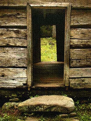 Old Cabin Doorway - Great Smokies National Park, Tennessee