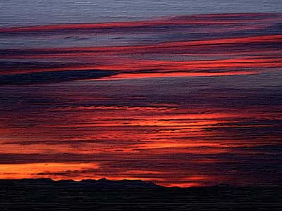 Dark Sunset - Angel's Peak Recreation Area, New Mexico