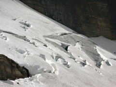 Crevasses On Grinnell Glacier