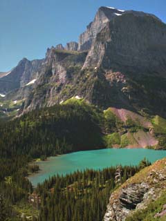 Mt. Gould, Bat Wing, Grinnell Lake