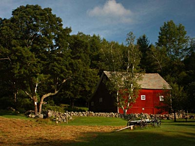 Old Wagon, Red Barn